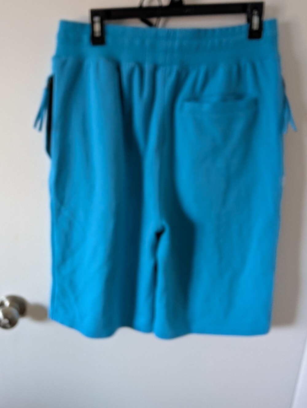 Light Blue Civilized Street Wear Shorts with Bright Blue Accents - Picture 6 of 6